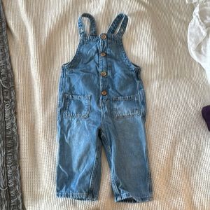 H&M denim overalls 9-12 months